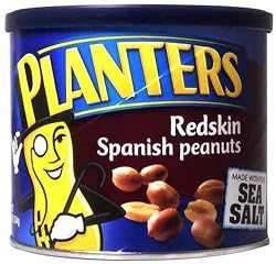 Planters Peanuts, Spanish Redskin made with Sea Salt, 12.5-Ounce Packages (Pack of 12)