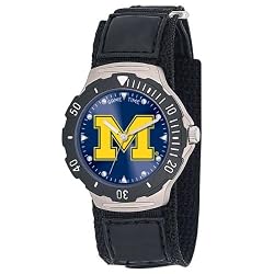 Game Time Unisex COL-AGV-MIC Michigan Agent Velcro Watch