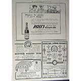 1912 ADVERTISEMENT HORLICKS GINGER ALE TABLE LINEN by Original old antique victorian print