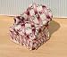 Dollhouse Miniature Pink Trellis Floral Upholstered Chair