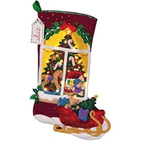 Bucilla Christmas Tree Window With Lights [Warning: Choking hazard small parts]
