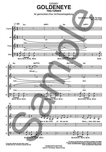 Tina Turner: Goldeneye (SATB)
