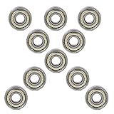 10個入り 608ZZ ABEC-5 シールド付き 深溝玉軸受 スクーター ローラーホイール スケートボード 7x8x22