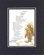 Touching and Heartfelt Poem for Parents - For Two Special Parents Poem on 11 x 14 inches Double Beveled Matting