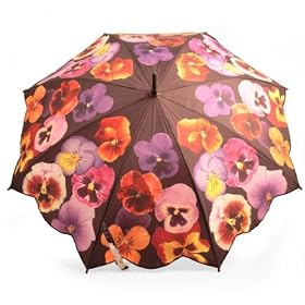 Rosemarie Schulz - Flower Umbrella with pansy pattern, Size approx: � 100 cm, length 31cm