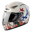 Nitro Tattoo Full-Face Motorcycle Helmet Large Matte Beige/Green/Red