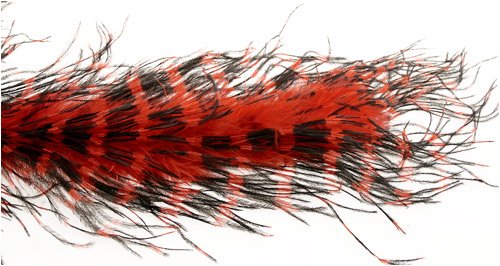 Ladies Red/Black Ostrich Feather Costume Boa