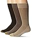 Gold Toe Men's Freshcare Fashion Dress Crew (3 Pack), Khaki/Loden/Sage, Sock Size:10-13/Shoe Size: 6-12