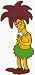 The Simpsons - Sideshow Bob looking Mischevious (Side Show Bob) - Embroidered Iron On or Sew On Patch