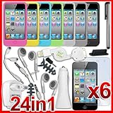24 in 1 Accessory Bundle Case Car Charger for iPhone 4