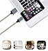 Frieso 3Pack 6ft Nylon Braided Charging Cable for iPhone 7, 7 plus, 6s 6 Plus 5s 5c 5,iPhone SE, iPad Pro, Air 2, iPad mini 4 3 2, iPod touch 5th gen / 6th gen / nano 7th gen (Gray+Gold)