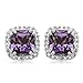 10k White Gold, February Birthstone, Amethyst and title=