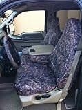 Exact Seat Covers, F238 CL-C, 1999-2007 F250-F550 Front 40/20/40 Split Seat Custom Exact Fit Seat Covers, Waterproof Conceal Camo Endura