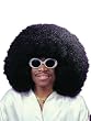 Black Wig Super Fro Sixties 60s Retro Hippie Theatre Costumes Accessory