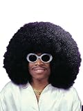 Black Wig Super Fro Sixties 60s Retro Hippie Theatre Costumes Accessory