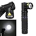 Intsun CREE XM-L LED K112 Rotating Right Angle head Cree XP-E R3 LED Beam Flashlight 3 Modes 350 Lumens LED 18650 Battery Torch Lamp Adjustable anglehead Design Lamp Flashlight Torch Small Size, Convenient to Carry (Flashlight only)