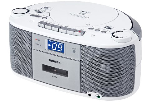TOSHIBA CDラジオカセットレコーダー CUTEBEAT シルバー TY-CDS5(S)