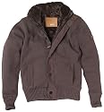 Firetrap Mens Cyclone Zip Thru Knit Top Bark