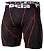 Tesla Men's Cool Dry Compression Baselayer Shorts Pants Capri Tights S17-BKRZ_Large