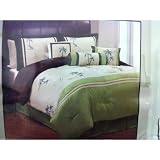 Signature Collection Palm Tree King Size 7 Piece Bedding Set