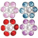 Set of 4 Flowers Refreigerator Handcrafted Magnets