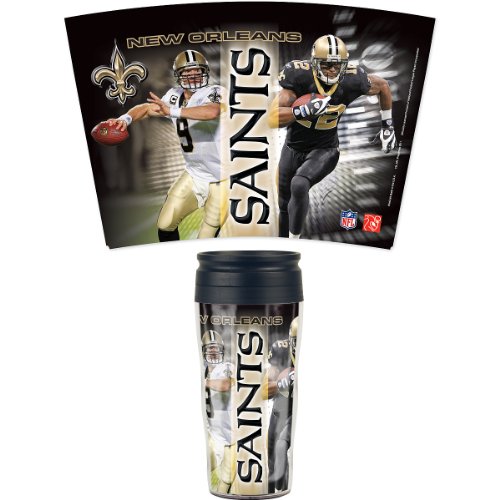 NFL New Orleans Saints 16-Ounce Travel Mug