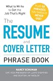 The Resume and Cover Letter Phrase Book: What to Write to Get the Job Thats Right 51Gv%2BiLQoUL. SL160 The Resume and Cover Letter Phrase Book: What to Write to Get the Job Thats Right