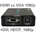 HDMI zu VGA Konverter - Ger�te mit HDMI Ausgang (PS3, DVD, Player) an VGA Beamer oder Monitor - 1080p + DVI kompatibel + HDCP - DVI HDMI VGA Converter
