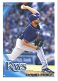 2010 Topps Baseball Card #225 David Price Tampa Bay Rays - Mint Condition - Shipped In Protective ScrewDown Display Case!