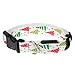 Dog Collar, Itery LED Flashing Lights Dog Collar Pets LED Flash Collar Christmas Tree (White, M)
