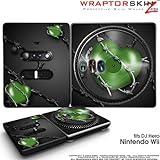 DJ Hero Skin Barbwire Heart Green fits Nintendo Wii DJ Heros (DJ HERO NOT I ....