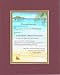 A Wish For Your Retirement Poem on 11 x 14 inches Double Beveled Matting (Burgundy)