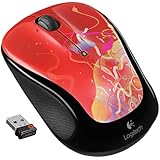 Logitech Wireless Mouse M325 with Designed-for-Web Scrolling - Crimson Ribbons (910-002967)