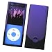 Apple iPod Nano 4 (4th Generation) Rubberized Hard Case Two-Piece Slider Purple & Black
