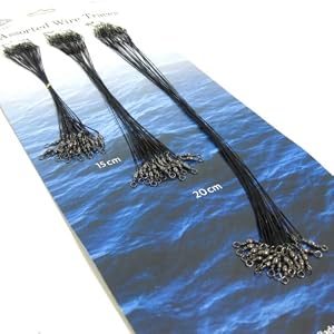 FTD - FLADEN 72 Assorted Wire Traces - 15,20 & 30cm - Great for pike & other predatory fishing