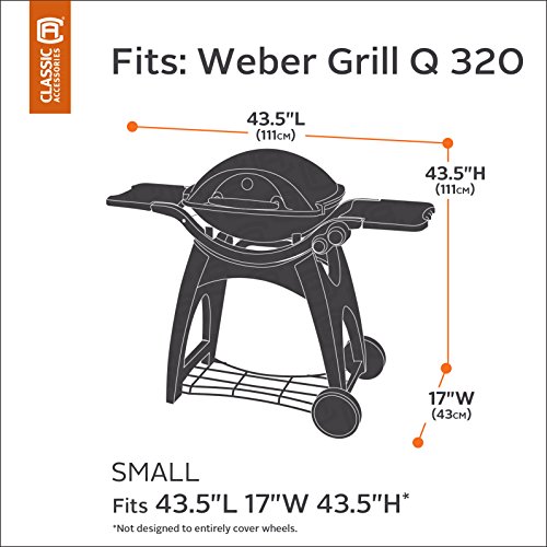 Classic Accessories 73902 Veranda Small Grill Cover For er Q300 & Q