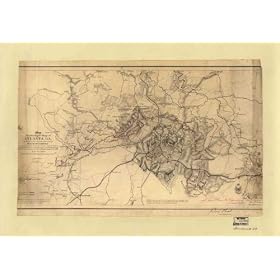 Map illustrating the siege of Atlanta, Ga., by the U.S. forces under command of Maj. Gen. W.T. Sherman, from the passage of Peach Tree Creek, July 19th 1864, to the commencement of the movement upon the enemy's lines of communication south of Atlanta, Au (Civil War Map Reprint measured in inches 36 x 25)