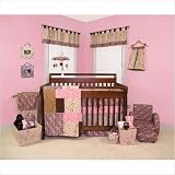 Sweet Safari Pink 4 Piece Crib Bedding Set by Trend Lab