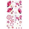 Lambs and Ivy Tivoli Garden Wall Appliques, Raspberry