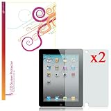 rooCASE 2-Pack Anti-Glare Screen Protector for Apple iPad 2 2nd Generation