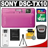 Sony Cyber-Shot DSC-TX10 Shock & Waterproof Digital Camera (Pink) with 4GB  ....