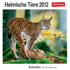 Heimische Tiere 2012. Postkartenkalender: Kalender mit 53 Postkarten