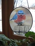 Mad Bluebird Suncatcher