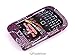 Smile Case Heart Bling Rhinestone Crysal Jeweled Snap on Full Cover Case for Blackberry Curve 8520 8530 9300 (8520-Bling Purple Hearts) thumb