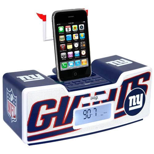 NFL New York Giants Dual Alarm Clock Radio/Ipod Dock
