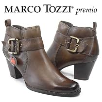 MARCO TOZZI premio Damen Stiefelette, Echtleder, antishokk Absatz, antelope braun