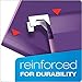 Pendaflex Reinforced Hanging File Folders, Letter Size, Violet, 1/5 Cut, 25/BX (4152 1/5 VIO)
