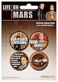 Life on Mars 4 x 38mm Badge Pack
