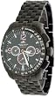 Adee Kaye Men's Black IP Sports Multi-Function Automatic Watch Model AK-4072-MBIPB1