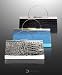 Multi Metallic Frame with Crocodile Skin Stylish Evening Bag pre knotted with elegant ribbon in stripe gift box that can be used storage for accessories